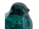 Presse papier oiseau verre bleu océan 13x8x9cm