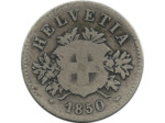 SUISSE 20 RAPPEN 1850 BB TB-