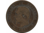 FRANCE 10 CENTIMES NAPOLEON III 1854 K TB-