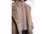 Veste longue Rino et Pelle en fausse fourrure