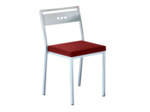 Chaise bois CUBIC pieltech rouge