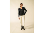 Gilet col V Brévands boutonné maille fine 100% laine Mérinos - SAINT JAMES