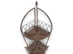 Etagère d'angle fer vintage 29x29x117cm