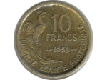 FRANCE 10 FRANCS GUIRAUD 1955 TTB+
