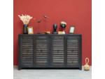 Buffet persiennes Oriel bois manguier 100x180x45cm