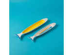 Ensemble 2 plats grès Sardines 41x7x3cm