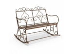 Banc à bascule fer cœur 95x87x116cm