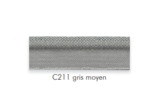 42028 Simple passepoil gris C211 11mm le mètre