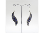 Boucles d'oreilles Lapis Lazuli et Argent Massif