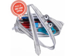 Zipit Trousse au motif de monstre, argent Argenté porte crayon