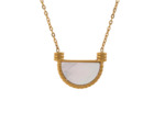 Collier Tendance Pendentif Nacre Blanche et Ormeau