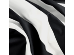 Velours Soft rayé noir et blanc laize 150cm 60000 tours martindale