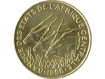 BANQUE DES ETATS DE L'AFRIQUE CENTRALE B.E.A.C 10 FRANCS 1998 SUP