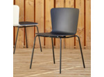 Chaise polypropylène CALLAS noire
