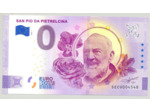 ITALIE 2020-1 SAN PIO DA PIETRECILNA (ANNIVERSAIRE) BILLET SOUVENIR 0 EURO