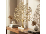 Arbre Leaf aluminium doré large 13x83x76cm