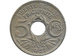FRANCE 5 CENTIMES LINDAUER 1927 TTB