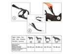 Harnais + ceinture de sécurité pour chien de voiture - 30-60cm