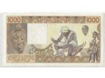 B.C.E.A.O (COTE D'IVOIRE ) 1000 FRANCS 1981 TTB+