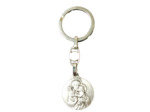Porte-Clefs en Métal Argenté 26mm - JOSEPH/CHRISTOPHE
