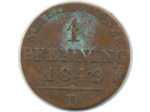 ALLEMAGNE PRUSSE 1 PFENNIG 1842 D TB (W430)