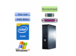 Dell Optiplex 760 DT - Windows XP - 2.5Ghz 2Go 320Go - port Serie et Parallele - Ordinateur Tour Bureautique PC
