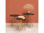 Ensemble 3 tables d'appoint Supremes 43x35cm