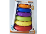 PYRAMIDE 6 ANNEAUX EMPILABLE de chez WONDER KIDS BOITE ABIMEE