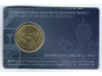 VATICAN 2012 50 CENTIMES B.U COINCARD Numero 2