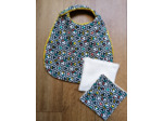 Bavoir et Lingettes multico