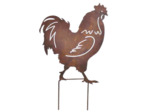 Silhouette jardin coq 26x16cm