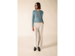Pull marin uni Marée 100% laine Mérinos SAICT JAMES