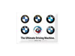 Plaque métal - BMW logos - 40 x 30 cm