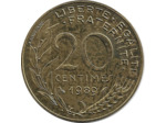 FRANCE 20 CENTIMES LAGRIFFOUL 1989 SUP+