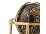 Globe terrestre déco métal 26x26x30cm