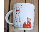 Mug porcelaine décor Chiens