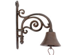 Cloche carillon en fonte 25x12x28cm