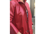SAN1629 VESTE FEMME CUIR AGNEAU ROUGE OU NOIR