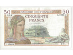 FRANCE 50 FRANCS CERES 22/02/1940  TTB+ L.12604