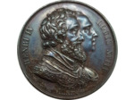 MEDAILLE - HENRI IV LOUIS XVIII  CUIVRE SUP-