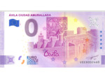 ESPAGNE 2021-1 AVILA CIUDAD AMURALLADA BILLET SOUVENIR 0 EURO ANNIVERSAIRE