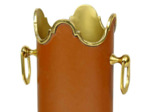 Rafraichisseur à bouteille cuir 17x12x23cm