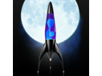 Lampe à lave fusée Telstar Rocket noire