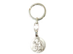 Porte-Clefs en Métal Argenté 26mm - JOSEPH/CHRISTOPHE