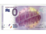 12 MILLAU 2016-1 VIADUC DE MILLAU BILLET SOUVENIR 0 EURO TOURISTIQUE NEUF