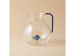Pichet Poisson Ocean Bleu Verre borosilicate 17x16x16cm