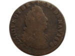 LOUIS XIV (1643-1715) LIARD DE FRANCE 1696 X (Amiens) TB