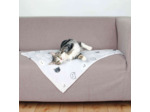 Plaid en peluche douce à motifs tête de chat - 70 × 50 cm