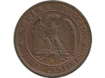 FRANCE 2 CENTIMES NAPOLEON III 1855 A CHIEN SUP