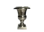 Vase Médicis aluminium argenté 18x18x24cm